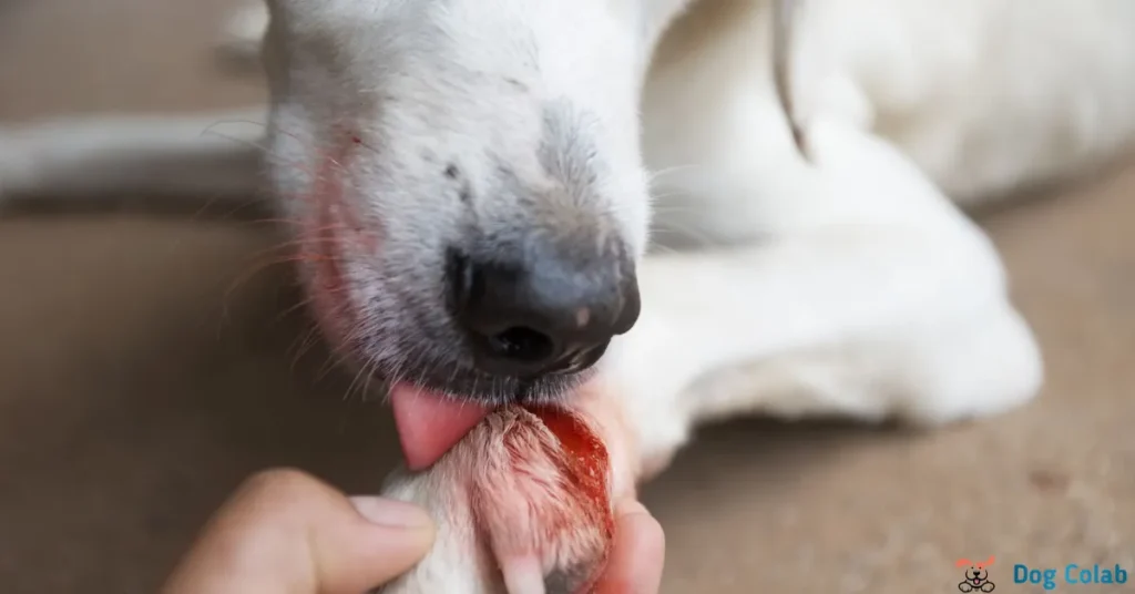 what happens if dog licks wound
